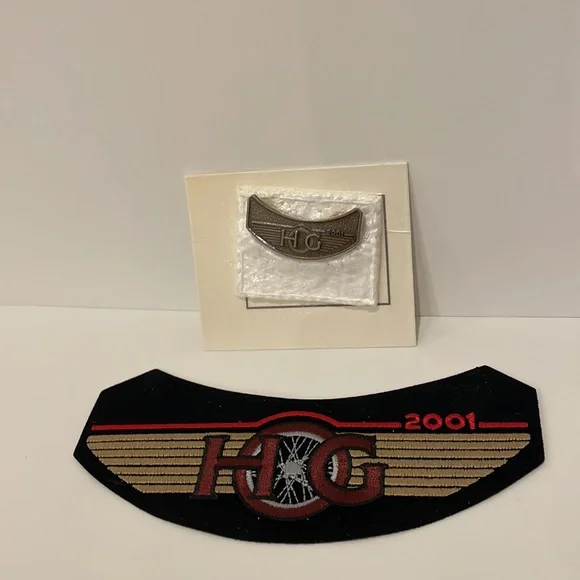 2001 Harley Davidson HOG Jacket Vest Patch and Pin Badge Motorcycle Collectible - Picture 3 of 7
